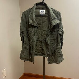 Old Navy Utility Jacket in Dark Green